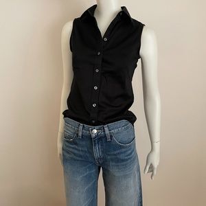 Banana Republic top*Sleeveless shirt*Button down